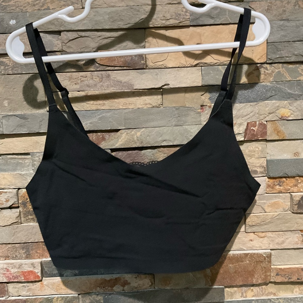 Victoria's Secret Black Bralette with Lace Back Detail